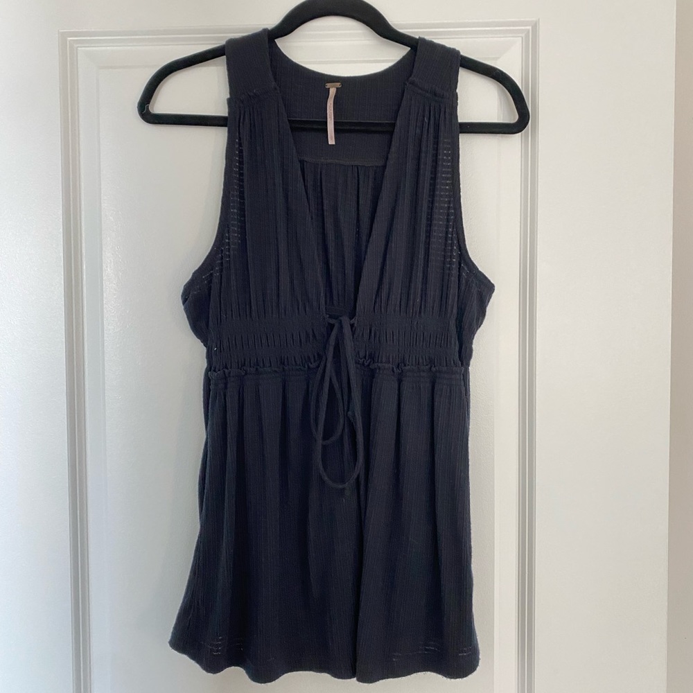 Black Free People Tank Top